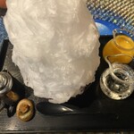 阿左美冷蔵 金崎本店 - あさみの氷みつ　みかんシロップ添え　練乳つき