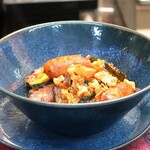 家庭料理 小川 - ウインナーズッキーニカレー炒め