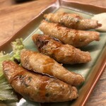 堂の浦 駅前店 - 鶏皮ギョウザ