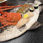 割烹の宿 美鈴 - 伊勢海老の握り