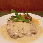 ア・トレ・ヤン - チキンソテー粒マスタードクリームソース