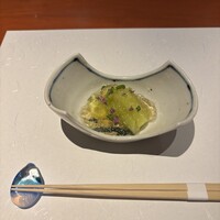 島之内 一陽 - つきだし(揚げなすゼリーがけ)  