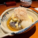 島之内 一陽 - ホタテと水なすのあげだし