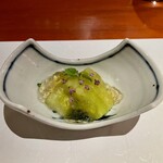 島之内 一陽 - つきだし(揚げなすゼリーがけ)