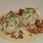 レ セゾン - 毛蟹のクネルとジロル茸