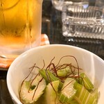 すたんど こうめ - セロリは糸唐辛子でピリ辛、これもサッパリ