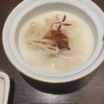魚斉 - ジャガイモの素麺、ゆずのジュレ