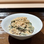 礒田 - 胡瓜と冬子椎茸の胡麻和え
