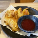 鳥貴族 - とり天　梅肉ソース添え