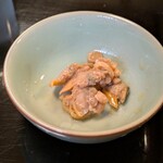 室町 砂場 - お通しの「あさり」