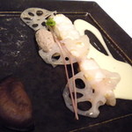 フラノ寶亭留 - 椎茸と鮮魚