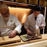 肉屋 田中 - BOSSと息子さん