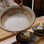 肉屋 田中 - 黒鮑のすり流し