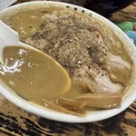 長尾中華そば - スープすくい/ごくにぼMAX 1,150円 大盛150円