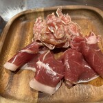 BEER BAR THE SAPPORO STARS - サラミとラムの生ハム盛合わせ 950円