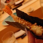 鮨おにかい＋1 - サクサクの海老天