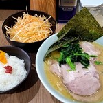 千家 - ネギチャーシューメン並＋小ライス