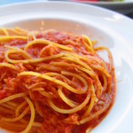 トラットリア グランボッカ - ズワイ蟹と渡り蟹のトマトクリームソースパスタ