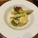 インダストリアル - 夏野菜のフリット。バジルソースが超美味