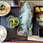 梅乃葉 - 料理写真:活イカ定食3,380円　須佐男命いか