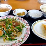 餃子の王将 西条店 - わしはレバニラ定食１１１６円税込み