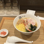 麺うら山 - 冷やし海老ラーメン