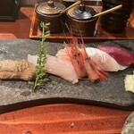 葱ぼうず - 梅（寿司5貫）　¥1100