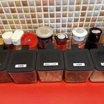 ラーメンショップ◯化 野田谷津店 - 薬味がいっぱい