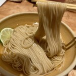 迂直 - 醤油つけ麺1,200円