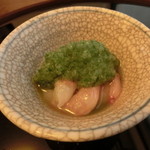 米倉 - 14.7月　酢の物（ダルマイカ、甘エビ、緑酢）