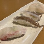 うまい鮨勘 - 〈2025年8月〉タイ・ヤリイカゲソ・ヤリイカ