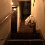 ラーメンBAR スナック、居酒屋 - 階段上る(2014/10)