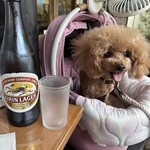 そば処 湧水 - 瓶ビールで乾杯♪