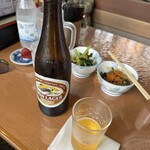 そば処 湧水 - 山菜と小松菜