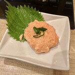 博多もつ鍋おおやま - 自家製 明太子ポテトサラダ(少量しか残っていなかったためサービス)