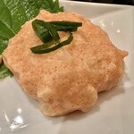 博多もつ鍋おおやま - 自家製 明太子ポテトサラダ(少量しか残っていなかったためサービス)