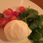 イル ポネンティーノ - モッツァレラ様近影。イタリアンカラーですねえ！