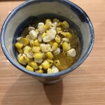 東茶屋 なかむら - 5品目　焼きとうもろこしだけで出汁を取ったお蕎麦です