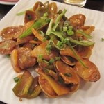 ナマステ 新丸子店 - アサリ焼きは野菜とアサリの炒め物