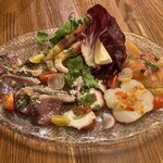 ヴォメロ - 魚介類のカルパッチョ5種盛り合わせ