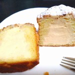 パン工房 風見鶏 - 王様のクリームパン（断面）