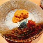 鮨 さかい - あん肝と奈良漬