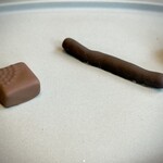 ラルジャン - 『静岡　ミニャルディーズ』
      
      ・バナナ・シナモンのチョコレート
      ・オランジェット（シロップで炊いたオレンジピールをチョコでコーティング）