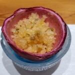 すし 碧海 - パッションフルーツシャーベット