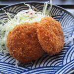 三崎「魚市場食堂」 - まぐろメンチ