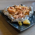 炭火焼鳥くわどり - えのきと鶏の炒めもの