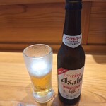 居酒屋 心 - ノンアルコールビールアサヒドライゼロ一本目