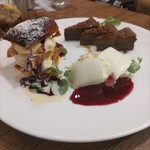 Tartaruga - デザート盛合せ(ショコラ・レアチーズ・ミルフィーユ)