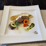 望楼NOGUCHI函館 - 強肴「ふらの和牛三角ロース肉」