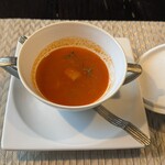 望楼NOGUCHI函館 - スープ「自社農園のぐち北湯沢ファーム産完熟トマトソースを使ったミネストローネ」